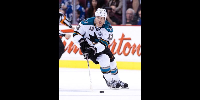 Raffi Torres on the ice for The Sharks